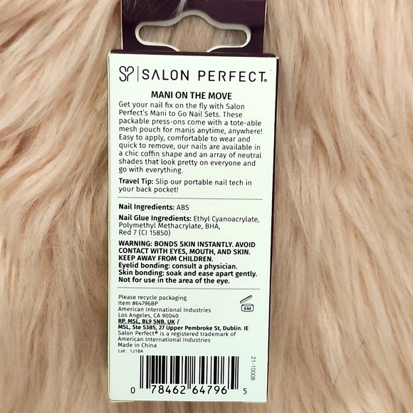 Brand New SALON PERFECT MANI-TO-GO REUSABLE FALSE NAILS-M - Picture 2 of 4